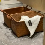 Set of 2 Handmade Woven Storage Baskets - Versatile Organizers, Shelf Baskets - Image 4