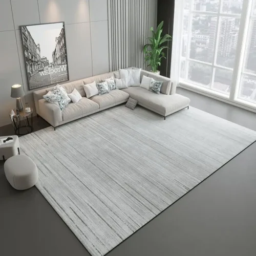 Elegant Nordic Grey Area Rug for Modern Living Spaces 200 x300