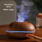 Fire Flame Wood Grain Aroma Diffuser - Soothing Mist & Style - Image 4
