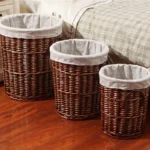 Dirty Hamper Rattan Storage Basket Dirty Clothes Household Clothes Storage Basket with Lid Hot Pot Shop Clothes Storage Basket - Image 2