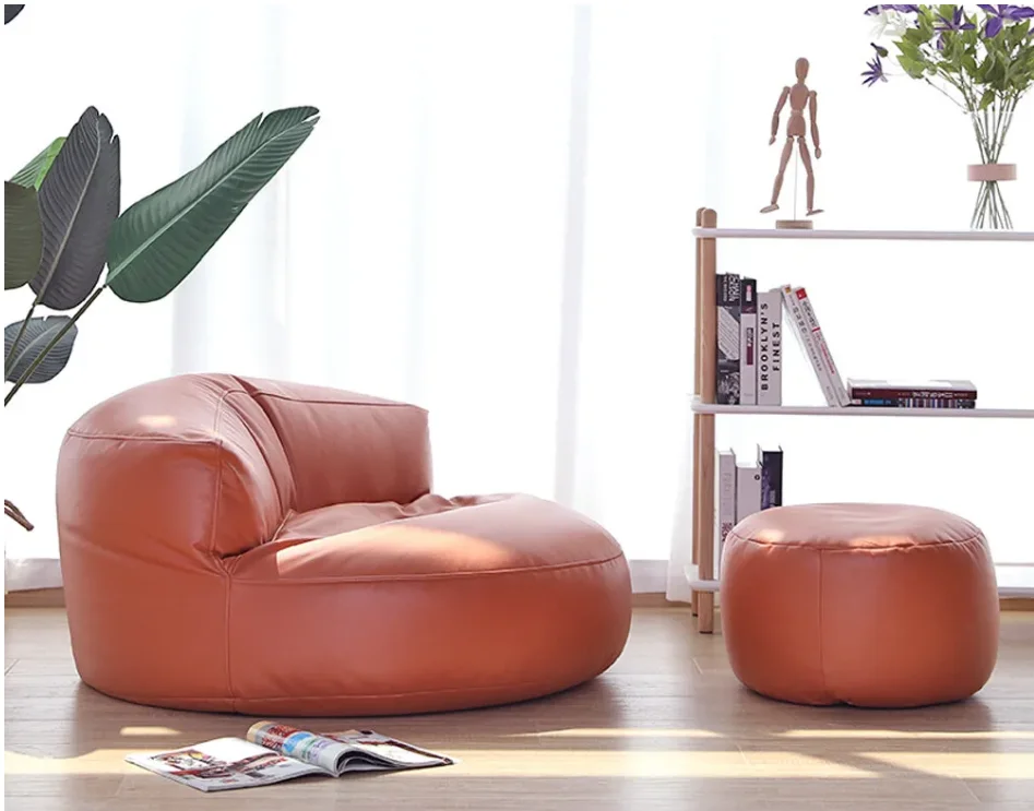 Linen Bean Bag Chair with Filling Beanbag Pouf Ottoman Footstool Tatami Round Stool Futon Puff Relax Lounge Furniture 2 kf S86e59cf271e8470ca32a345f3791bdc7L