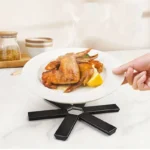 Versatile Black Pot Mat: Foldable Heat Insulator for Kitchen - Image 5