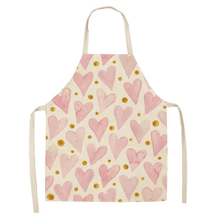 Kf-S87611D95498947A5A38481Dc7D7D13362 Stylish Geometric Linen Apron For Family Cooking Fun - Image 1