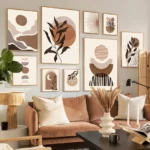 Chic Abstract Canvas Art for Modern Living Room Decor