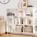 Bookshelf, 10 Cubes Book Shelf Corner Wall Shelves Display Cabinet Bookcase Bookshelves Free Standing Storage Home Living Room B