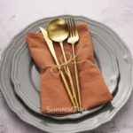 Elegant Washed Cotton Napkins - 10 Pack, 40 x40 CM for Dining Decor