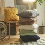 30*50cm/45*45cm Geometric Jacquard Plush Throw Pillow Covers for Couch Bed Sofa Farmhouse Neutral Solid Color Soft Cushion Cover - Image 6