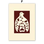 Boho Chic Abstract Leaf Canvas Art for Stylish Spaces - Image 3