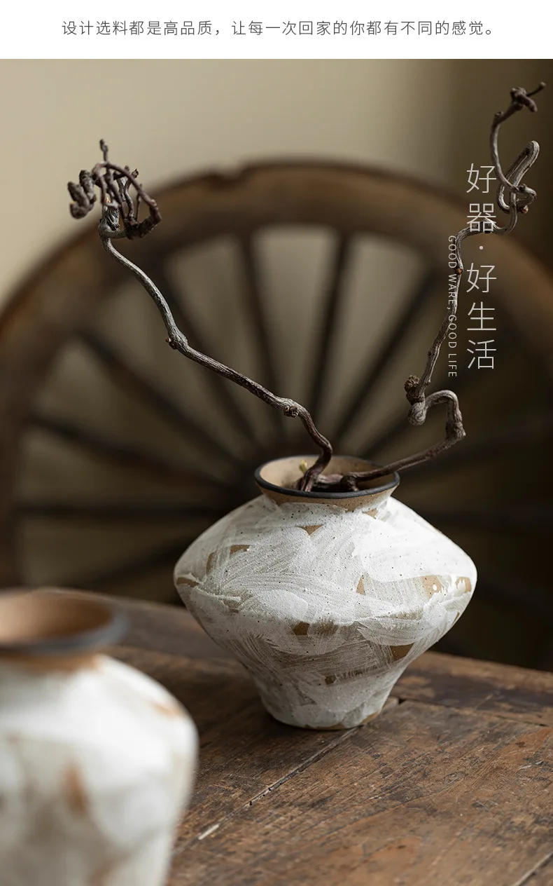 Home Decor Retro Art Wabi Sabi Style Handmade Ceramic Hydroponic Vase Hotel Decoration 2 kf S8a2fd6d1b62e4cb98d6e45ab356edec5n