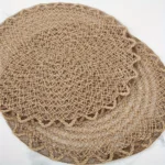 Set of 4 Jute Placemats Natural Material Non-Slip Heat Resistant Woven Round Placemat for Party Wedding Kitchen Dining Table Mat - Image 4