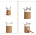 50L Woven Laundry Basket, Cotton Rope Storage Hamper Bucket For Dirty Clothes,Toys ,Blankets in Bathroom,Baby Room,Living Room - Image 5