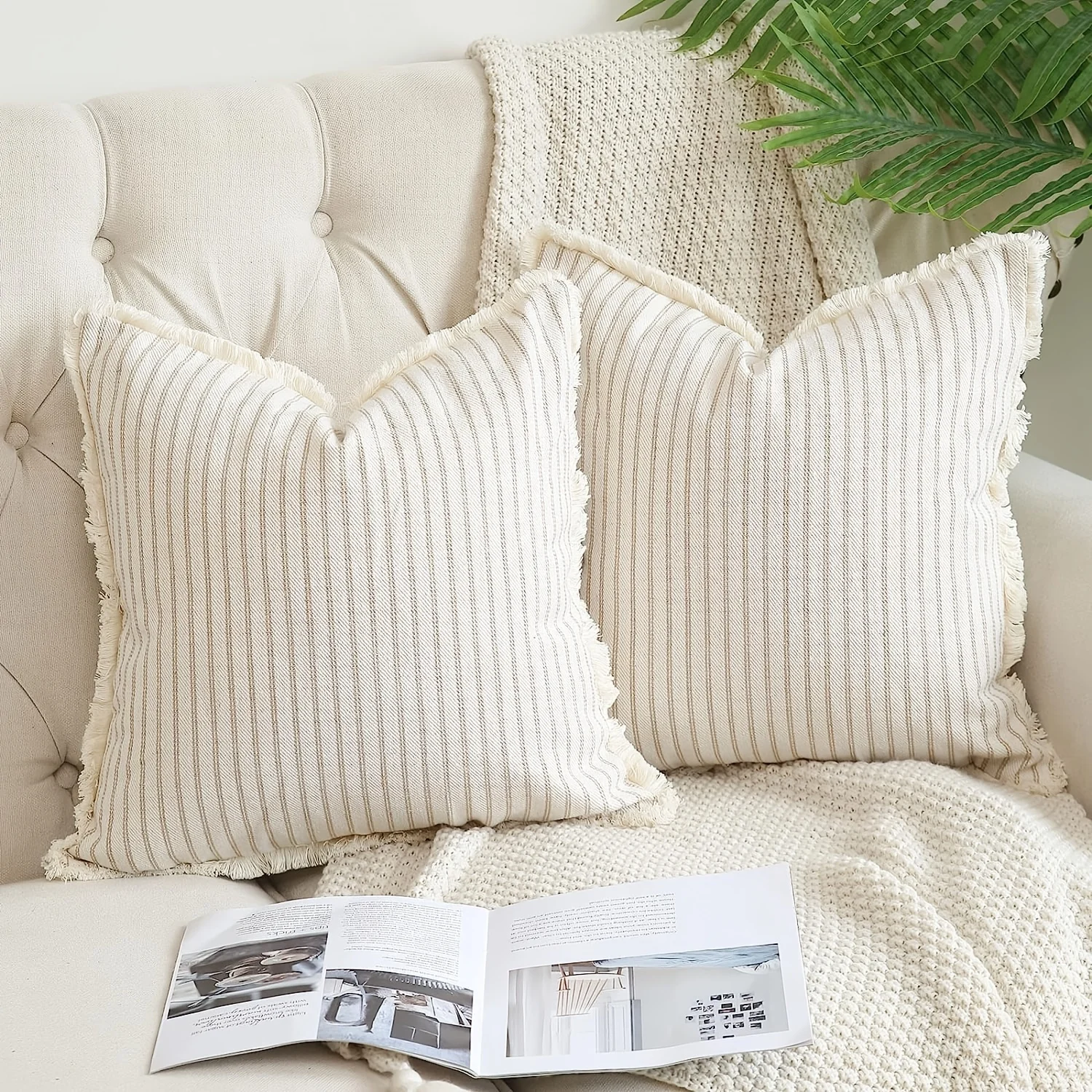 1pc Throw Pillow Covers - Comfortable Striped Throw Pillowcase For Home Bedroom Living Room, Car & Sofa Decor - Perfect Gift 6 kf S8f8ea170025a4d03b20b8de07d1ac9b6Y