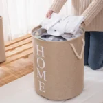 Home Storage Basket Laundry Basket Bedroom Clothes Organizer Foldable Storage Bucket Portable Hemp Rope basket - Image 4