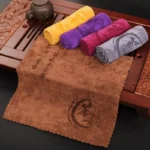 Chinese Thickened Tea Towel Plush Absorbent Water Rag Tea Napkins Cloth Table Teapot Heat Insulation Coaster Tea Set Accessories - Image 2