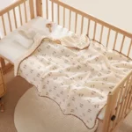 Doudou Blanket A Pure Cotton Gauze Soft Baby Bath Towel Newborn Bag Single Children's Quilt Spring and Summer Baby Quilt - Image 3