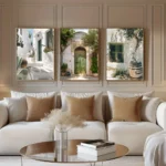 3pcs Mediterranean Landscape Canvas Prints Poster Vintage Italy Travel Nature Art Prints Wall Art Home Decor Art Poster Gifts - Image 5