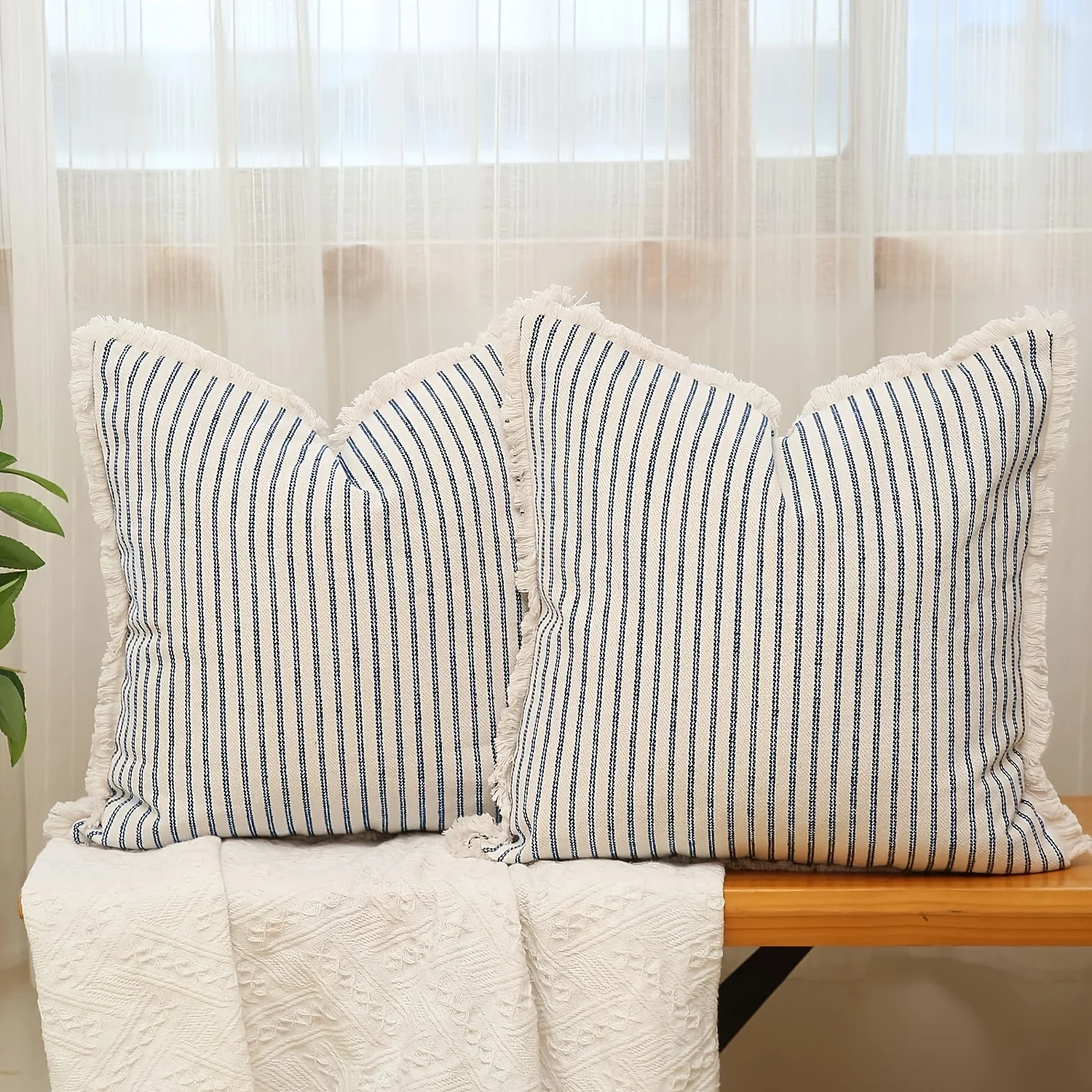 1pc Throw Pillow Covers - Comfortable Striped Throw Pillowcase For Home Bedroom Living Room, Car & Sofa Decor - Perfect Gift 7 kf S94ba933cc41e4047a93d4ca706dc497c8