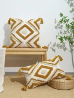 Nordic INS-style Moroccan tufted throw pillow and lumbar pillow covers for living rooms, bedrooms, and cars. - Image 5