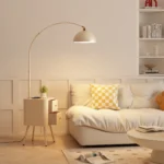 Wireless Charge Led Floor Lamp for Living Room Sofa Side with Shelf Standing Lamps Remote Control Dim Rading Table Lights