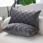 Gray Cushion Cover for Sofa Living Room 30x50 Pillow Cover Soft Velvet Bedroom Pillowcase Home Decor Nordic Style Funda Cojin - Image 4