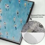Light Green Seawater Canvas Art for Modern Home Decor - Image 6