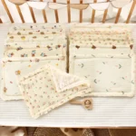 Toddler Pillow with Pillowcase 36*25*2cm Babies Bedding Linen Cotton Bear Baby Birth Pillow Type Four Seasons General Purpose