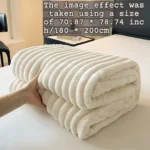 Luxurious Faux Rabbit Fur Throw Blanket - Soft, Warm & Cozy for Couch, Bed, Office, and Travel - Image 3