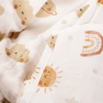 Soft & Breathable Gauze Swaddle Blanket - 120x110CM Bamboo Cotton for Ultimate Comfort and Security - Image 6