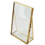Sophisticated Gold Glass Photo Frame for Stylish Décor - Image 5