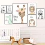 Whimsical Animal Canvas Art for Baby Room Decor - Image 2