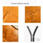 Modern Non-Slip Storage Stool Waterproof Large Capacity PU Leather Ottoman Thicken Stackable Unstuffed Cushion Cover Home - Image 4