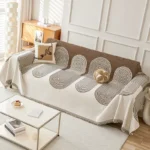 Thicken chenille Green Sofa Cover Sofa Blanket simple geometrical cushion ins wind sand hair towel fashion blanket Sofa Towel - Image 6
