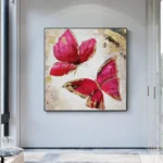 Arthyx Hand Painted Butterfly Animal Oil Painting On Canvas Moderen Abstract Pop Art Wall Pictures For Kids Room Home Decoration - Image 3
