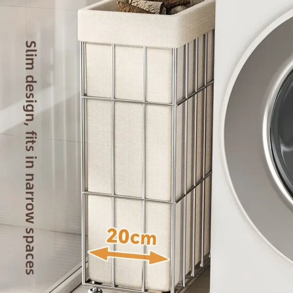 Versatile Rolling Laundry Basket for Easy Clothes Sorting