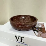 Large Decorative Marble Bowl, 7.87 Inches,Natural Purple Stone Round Bowl Home Decor, Fruit Nuts Jewelry Tray Soap Serving Bowl - Image 5