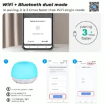 Smart Wi Fi Essential Oil Diffuser | 500 ml with Alexa & LED Colors - Image 3
