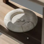 Travertine Service Tray, Bathroom Dressing Table, Natural Yellow Hole Stone Fruit Tray, Circular Jewelry Tray, Home Decoration - Image 4