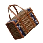 Hand-woven Multi-purpose Egg Basket Picnic Basket Bamboo Basket Fruits Rectangular Box Household Kitchen Supplies Organization - Image 6