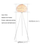ABEL A Nordic Feather Floor Lamp Romantic Art Family a Living Girls' Room Bedroom Creativity LED Decorative Standing Light - Image 5