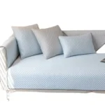 Cooling Blue Ice Silk Sofa Cover - Slip-Resistant Comfort for All Seasons - Image 5