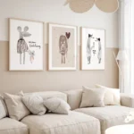 Charming Animal Alphabet Canvas Prints for Kids' Rooms - Image 3