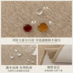 Elegant Waterproof Cotton-Linen Tablecloth for Dining Bliss - Image 4