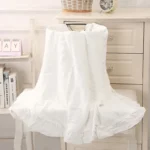 Organic Cotton Baby Blankets Newborn Muslin Swaddle Baby Wrap Gauze Ruffle Blanket Bedding Items Babies Accessories - Image 2