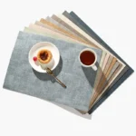 Placemat,Double-Sided Faux Leather Placemats - Nordic Style Table Mats for Home and Restaurant, Waterproof and Heat Resistant