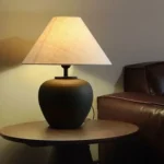 Japanese Wabi Sabi style ceramic desk lamp, new-style Chinese designer style, homestay hotel living room bedroom bedside lamp - Image 3