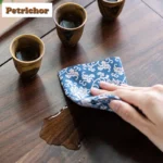 Elegant Double-Sided Velvet Floral Tea Towels for Stylish Homes - Image 6