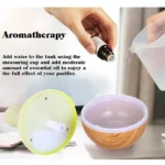 Elegant 7-Color LED Wood Grain Aromatherapy Diffuser Vase - Image 4