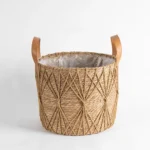 Rattan Storage Basket Living Room Flower Pot Home Decor Durable Net Pocket Pot Outdoor Lawn Decoration - Image 6