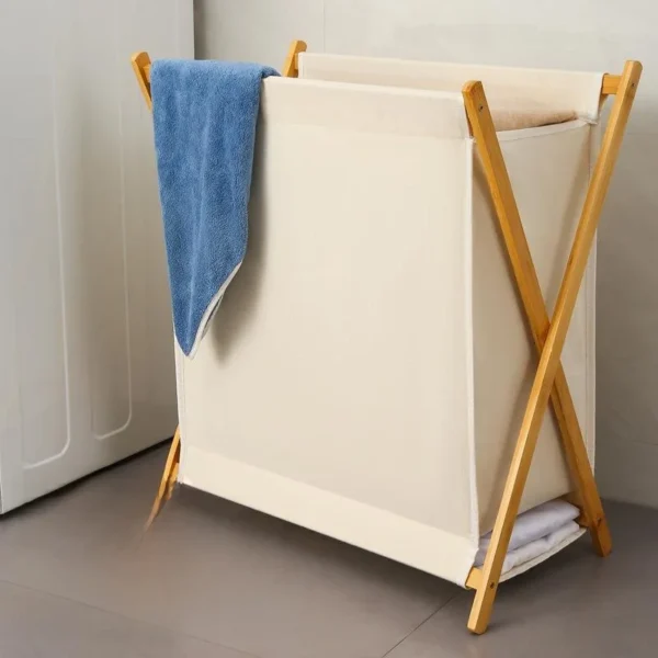 Large Size Bamboo Dir Laundry Basket Nordic Sle Fabric Batoom Laundry Storage Basket New Model Fly Storage Tools
