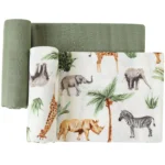 Bamboo Baby Blankets Newborn Muslin Swaddle 120x120 Nursery Blanket Baby Wrap Swaddle Blanket Super Soft - Image 2